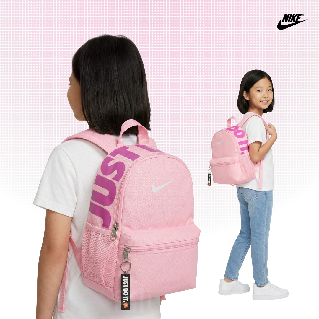 [국내매장판] 나이키 키즈 백팩 책가방 미니 초등학교 보조 신학기 학원 소풍 가방 푸크시아핑크(JDI)
