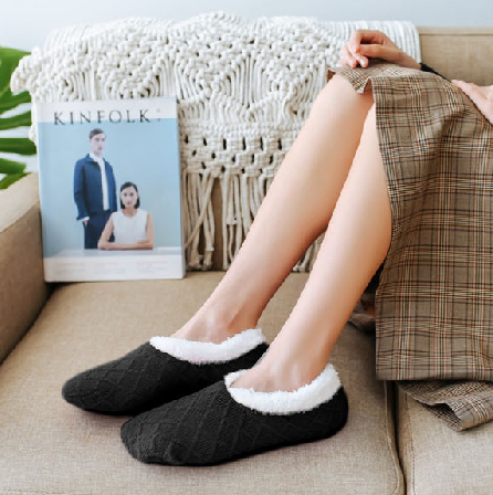 수면양말 겨울 발열 덧신 기모 양말 임산부 발토시 미끄럼방지 양털 - 상품 이미지