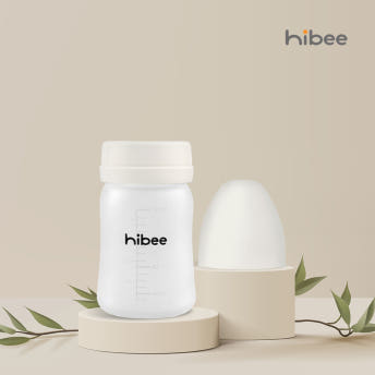 하이비 실리콘 코팅 유리 젖병 160ml 노꼭지 - 상세 이미지 2