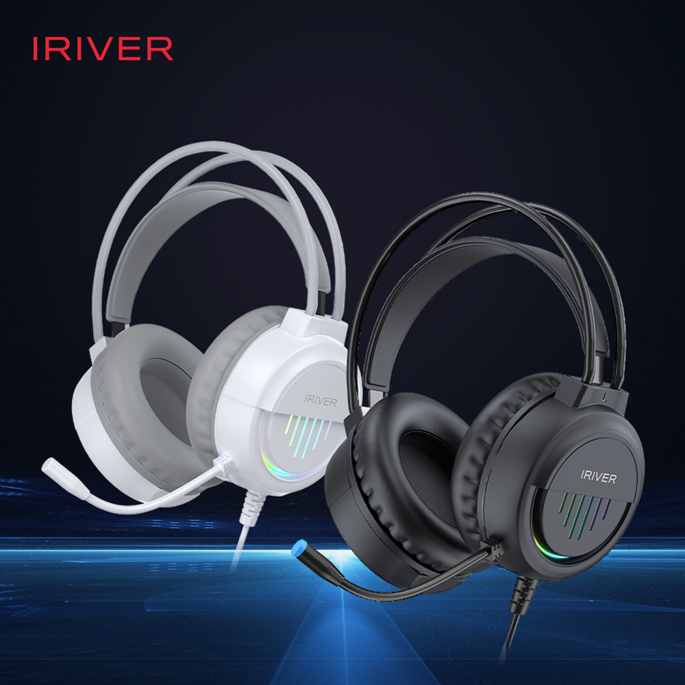 아이리버 경량 USB C to A 콤보 어학용 게이밍 LED 헤드셋 G9H 화이트 - 상세 이미지 3