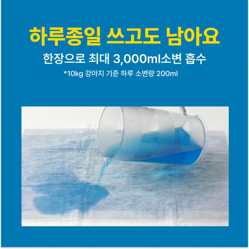 핏펫 고래패드 매직 1초 고흡수 탈취케어 배변패드 대형/표준형 대용량