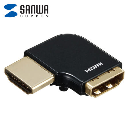SANWA HDMI M F 왼쪽 꺾임 젠더 AD-HD22LYL