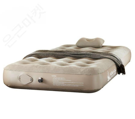 [해외]캠핑 트윈 에어베드 매트리스 자충 펌프내장 세트 1인용 특가 190x75x25cm