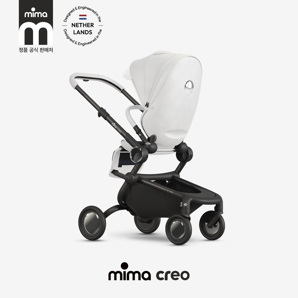 미마 크레오 절충형 유모차 충격완화 소재 시트 화이트