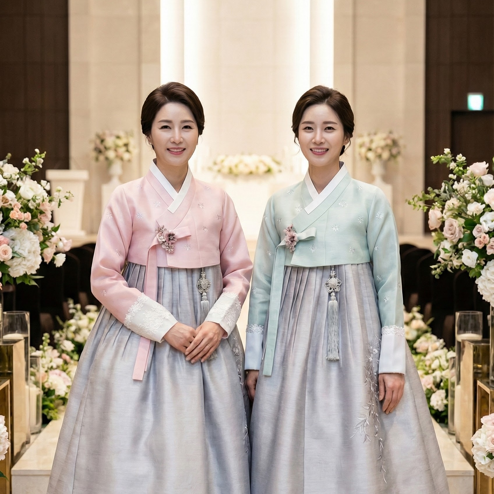 한복대여 은가비한복 은가비귀부인 결혼식 여자 혼주 하객 가족 이미지
