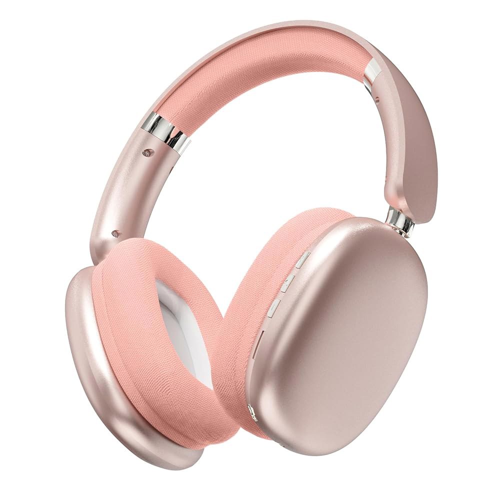SUNJOM 무선 블루투스 오버 이어 업무용 포함 여행, 라디오 FM 스테레오, 재생, 하이파이 30시간 어시스턴트, 헤드폰, (핑크) 마이크 음성 스포츠, 핸즈프리, - 상세 이미지 2