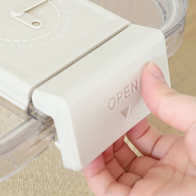 쌀 보관 잡곡 용기 투명 사각 플라스틱통 밀폐 주방 쌀통 10kg - 상세 이미지 3