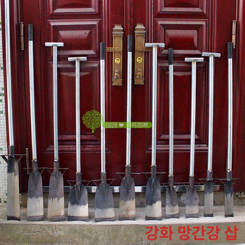대나무 뿌리 제거 삽 텃밭 제근 벌개 망간강 묘목 7 35 보강 나무삽 직선 손잡이 - 상세 이미지 3
