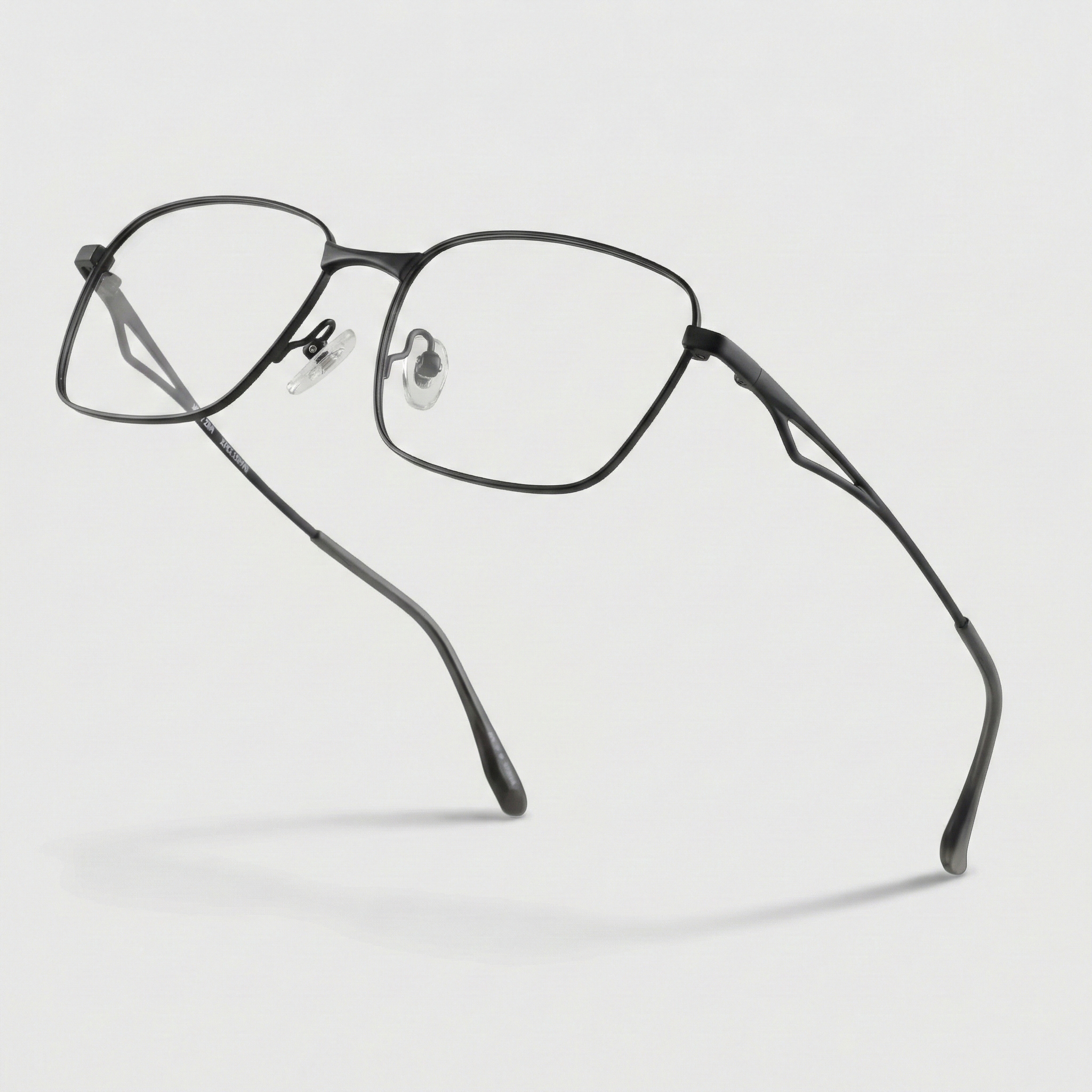 투디터 가벼운 사각 안경테 스틸 금테 은테 블루라이트차단 제품 이미지