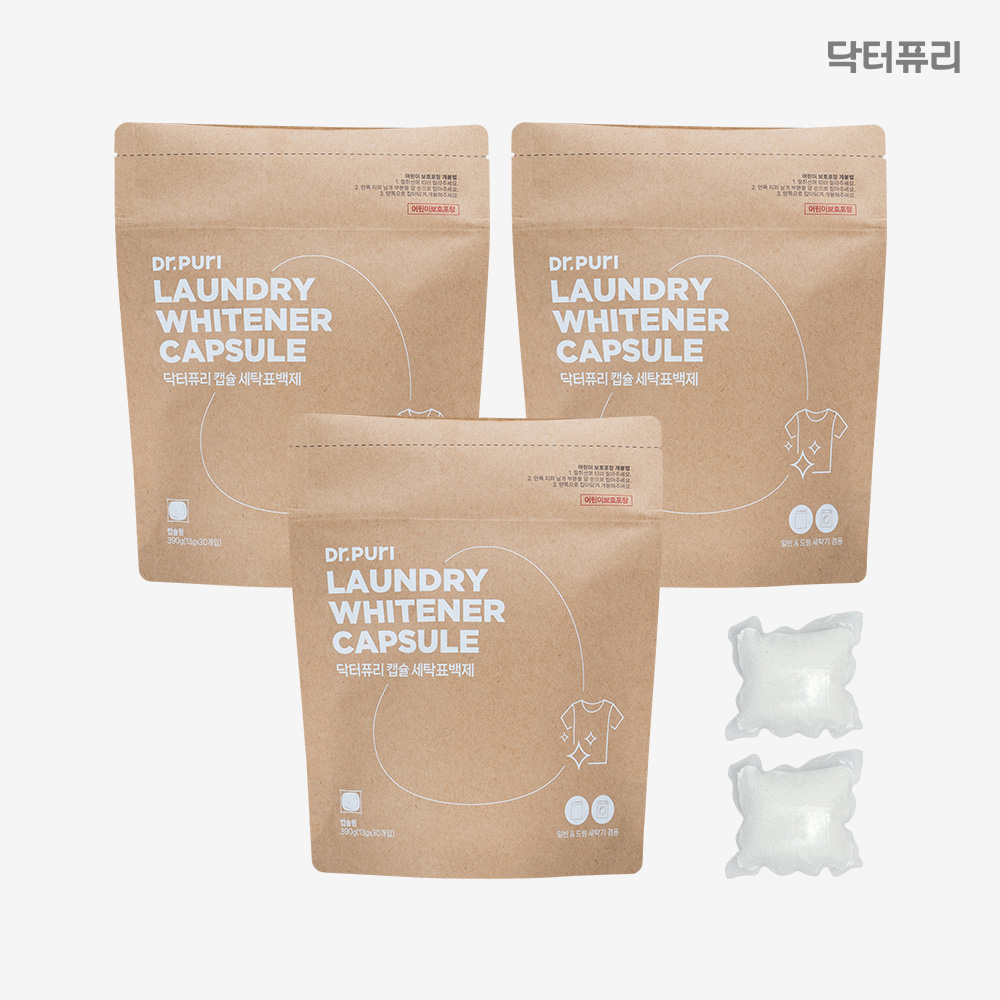 닥터퓨리 산소계 표백제 캡슐타입 과탄산소다 13g, 90개