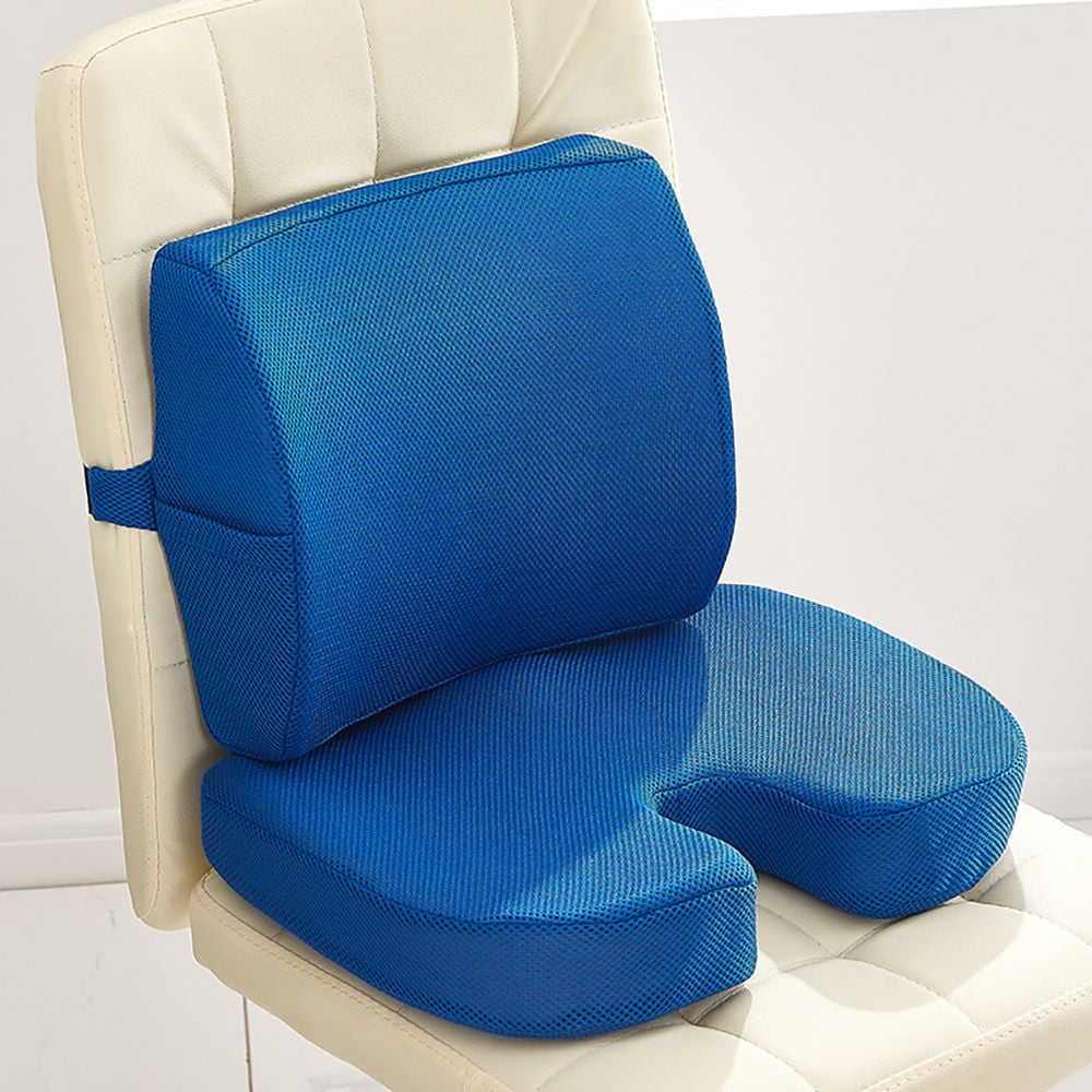 메쉬 방석 등쿠션 세트 - 상품 이미지