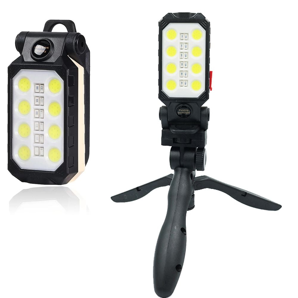 LED 충전식 자석 캠핑 랜턴 손전등 후레쉬 작업등 COB - 상품 이미지