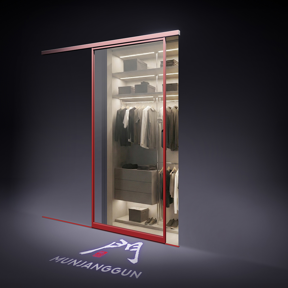 원슬라이딩중문 현관중문 슬라이딩 아파트 시공설치/스탠다드 투명강화유리