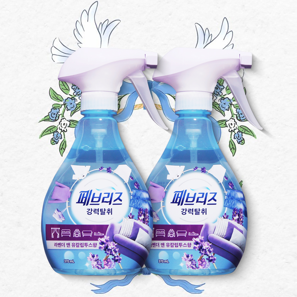 페브리즈 라벤더 앤 유칼립투스 섬유탈취제 370ml 2개 강력탈취 섬유향수