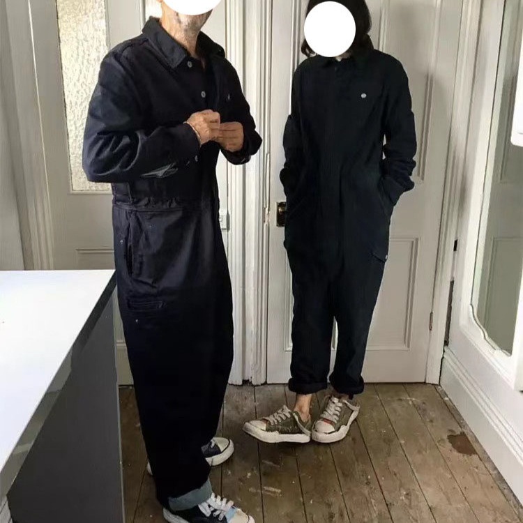 미술 작업복 일체형 면혼방 튼튼한 긴팔 루즈핏 점프수트 공방 작업 정비 용접 공예 화방 - 상세 이미지 2