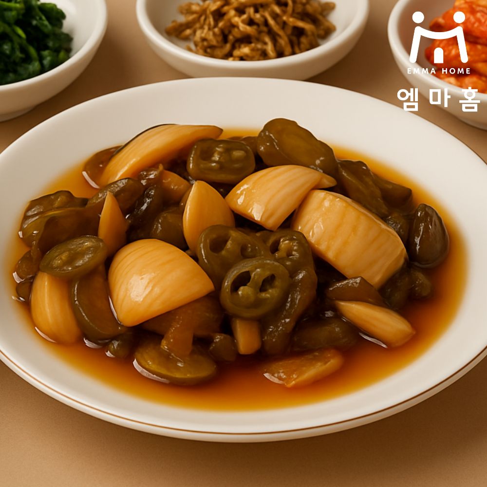 [엠마홈] 밥도둑 반찬 모듬야채피클 250g, 국내가공 - 상품 이미지