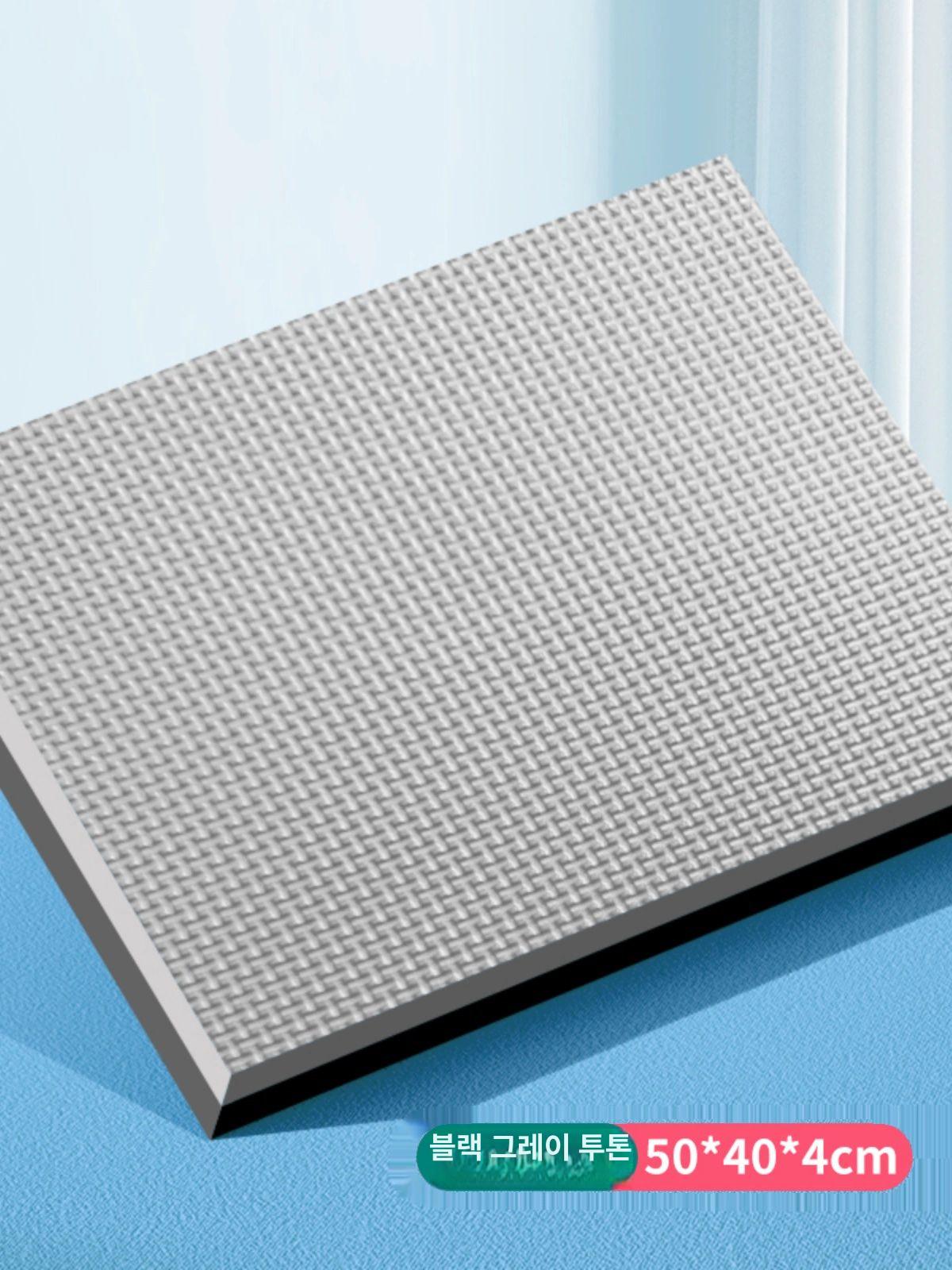 필라테스 무릎 패드 방지 팔꿈치 소 피트니스 매트 운동 대형 스카이블루 50 x 40x6cm - 상세 이미지 5