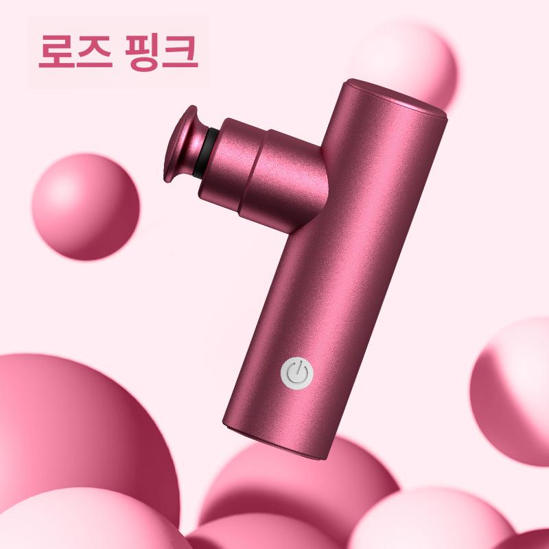 무선 미니 근막 마사지건 휴대용 근육 이완 저소음 스마트 마사지기 스톤그레이 표준 4헤드 - 상세 이미지 3