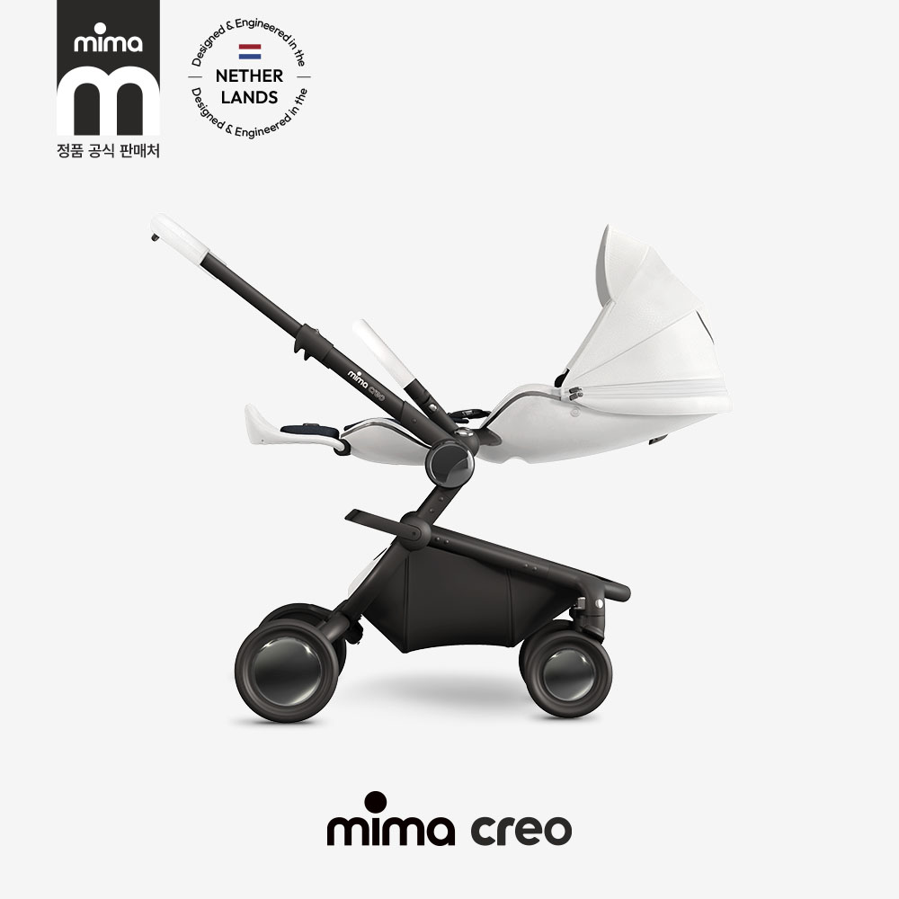 미마 크레오 절충형 유모차 충격완화 소재 시트 화이트