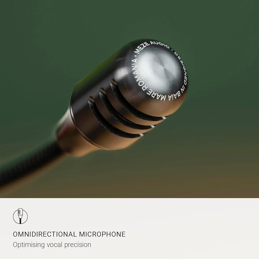 MEZE AUDIO 99 Classics Walnut 원격 Gold 있는 조절 클로즈드 헤드폰 오디오 마이크와 헤드셋 자체 가능한 & 유선 마이크 Boom 게임용 백 작업 붐 애호 - 상세 이미지 3