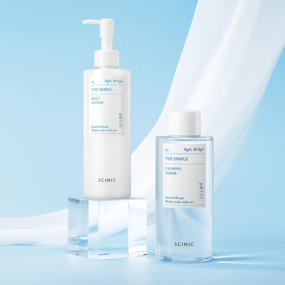 싸이닉 더 심플 비건 토너 300ml + 로션 300ml 대용량 수분 2종 세트 제품 이미지