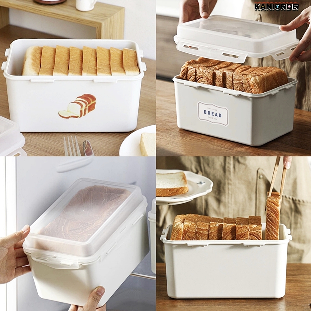 식빵 통 빵 보관함 사각 밀폐 용기 냉동 간식 쿠키 냉장고 정리 3L - 상품 이미지