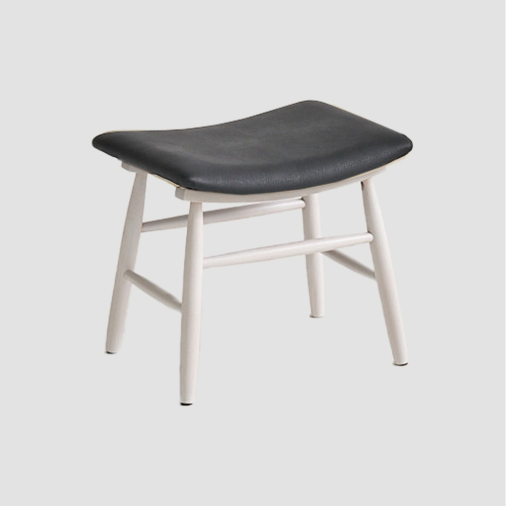 레더스 원목 풋스툴 소파 발받침 화장대 스툴 낮은 현관 가죽 사각 미니 보조 의자 오토만