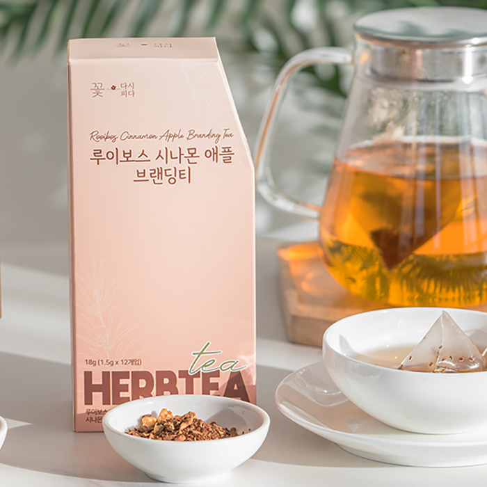 카페인 없는 차 루이보스 시나몬 애플 블랜딩 허브차 티백차 - 상세 이미지 3