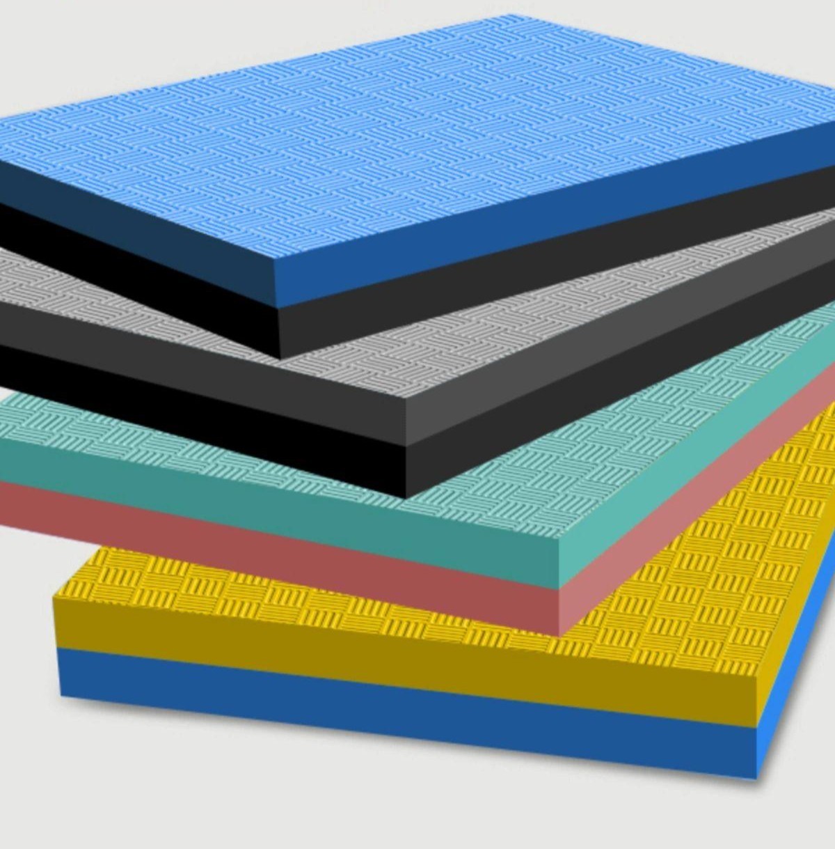 필라테스 무릎 패드 방지 팔꿈치 소 피트니스 매트 운동 대형 스카이블루 50 x 40x6cm - 상품 이미지