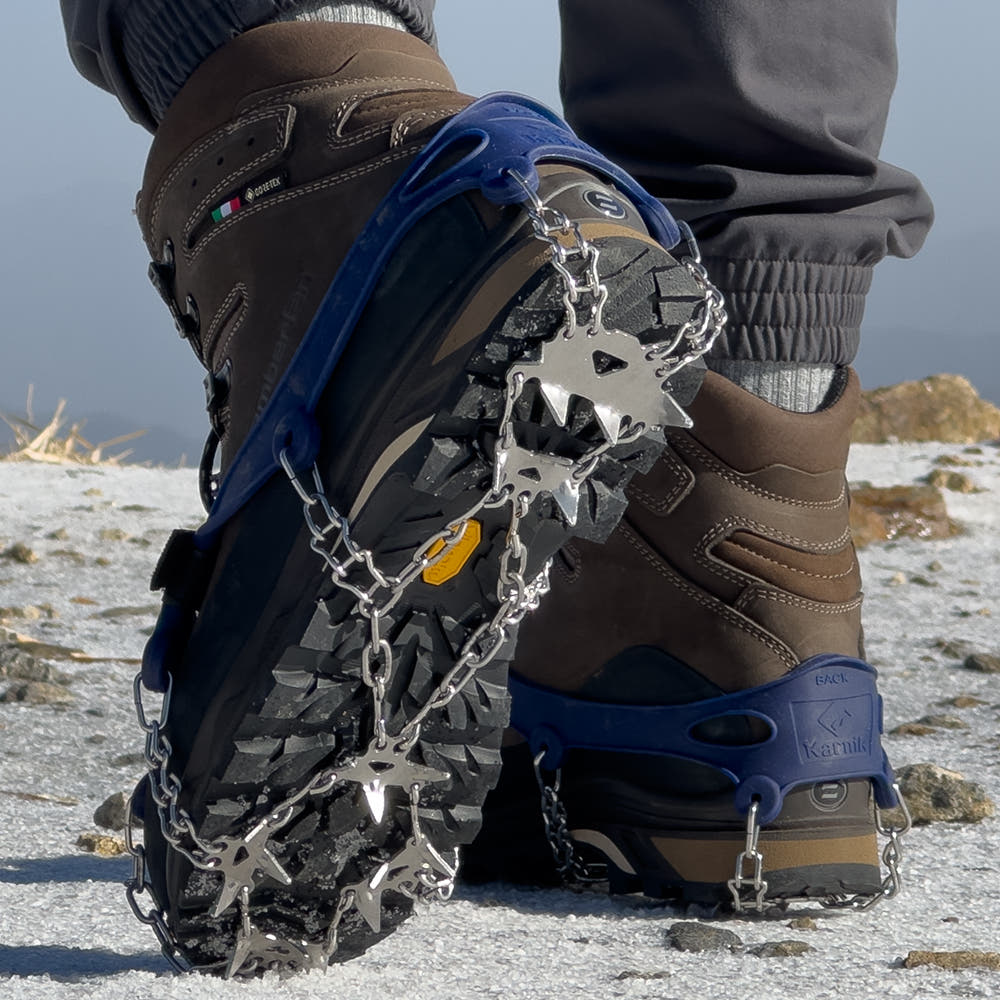 카르닉 아이젠 등산 체인 휴대용 미끄럼방지 19P 빙판길 등산용 설피 눈길 등산화 제품 이미지