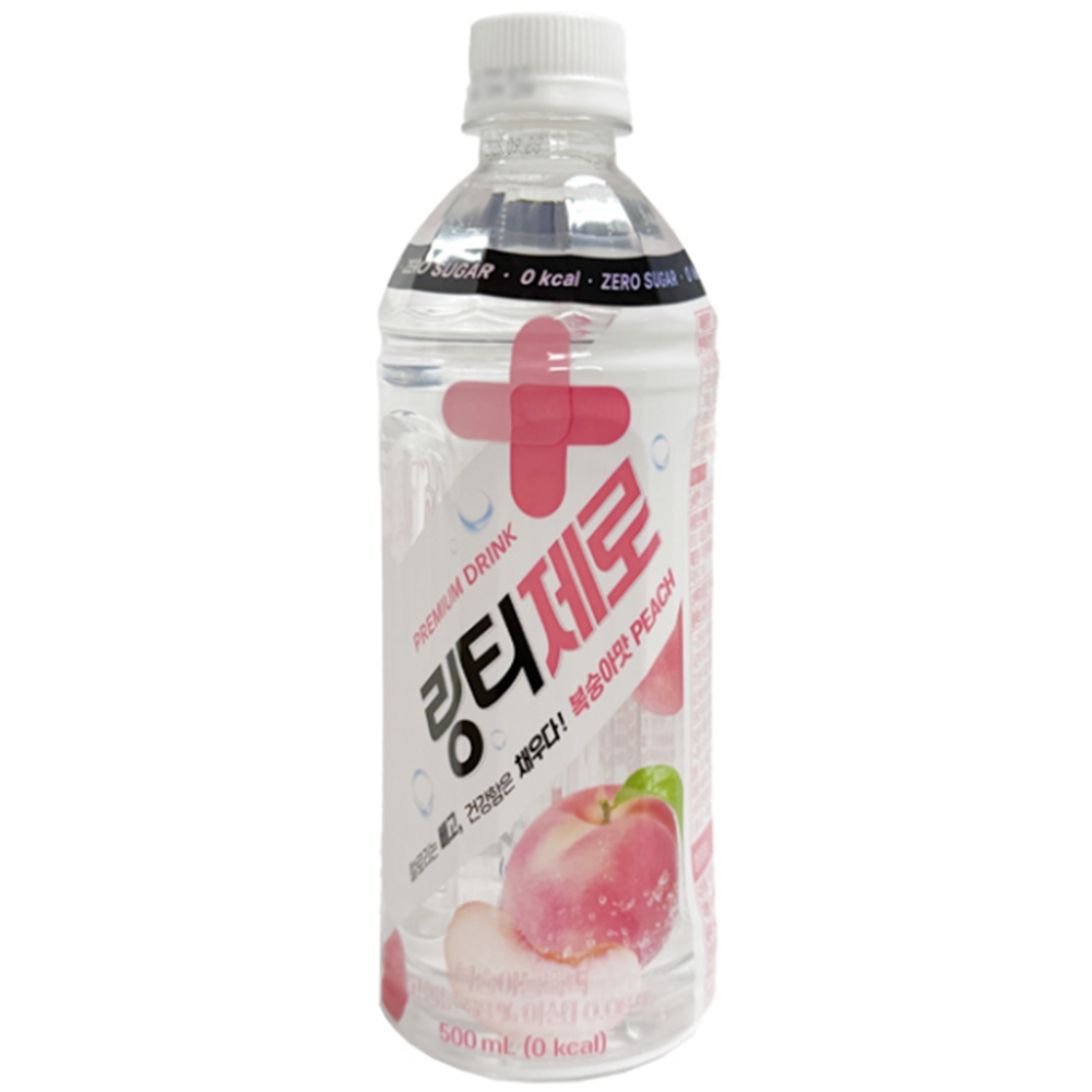 비타민음료 링티제로복숭아 피로 에너지 과일맛 500ml 12개 - 상세 이미지 2