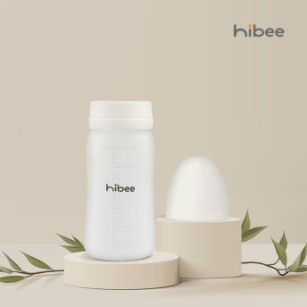 하이비 실리콘 코팅 유리 젖병 240ml 노꼭지 - 상세 이미지 2