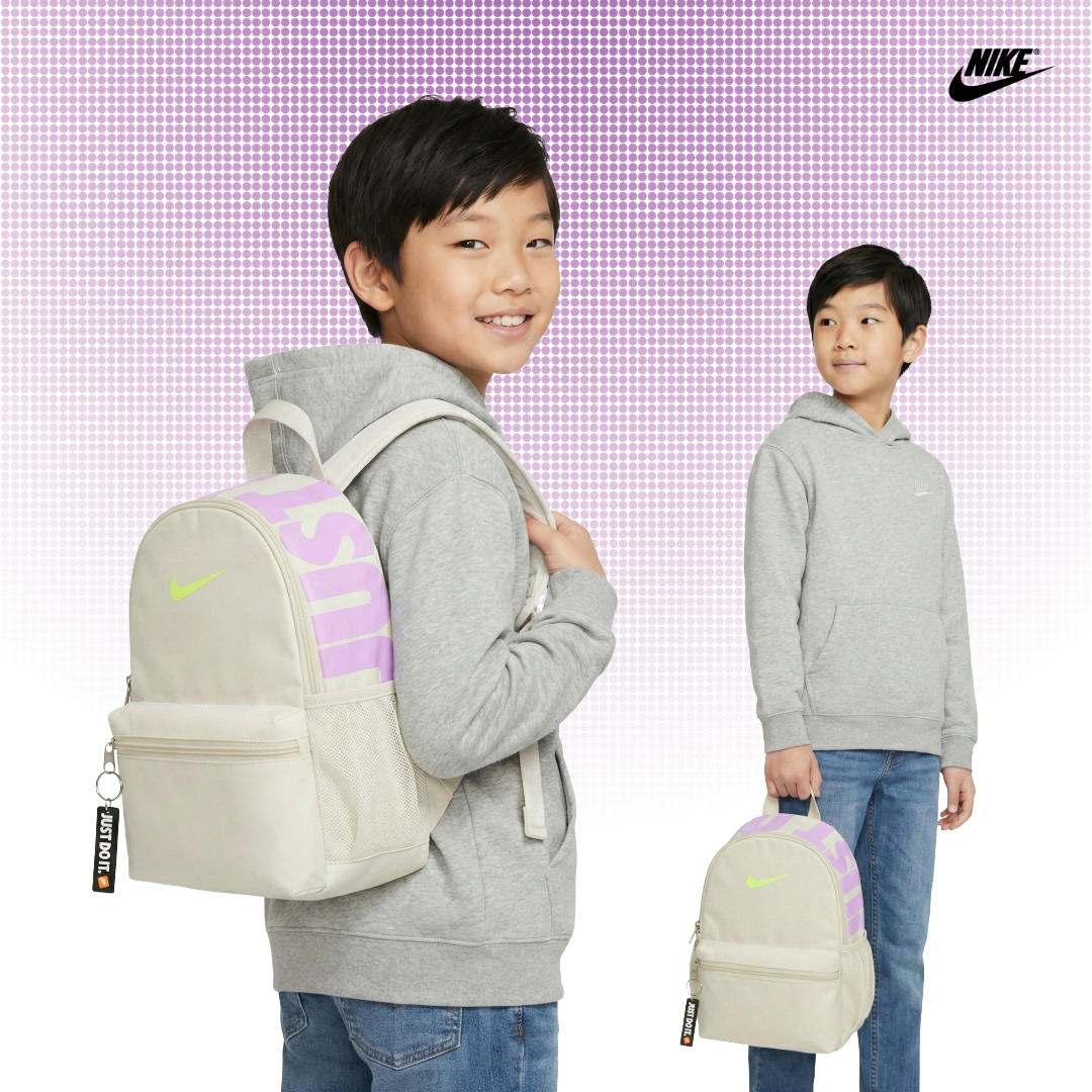 [국내매장판] 나이키 키즈 백팩 책가방 미니 초등학교 보조 신학기 학원 소풍 가방 라이트본(JDI)