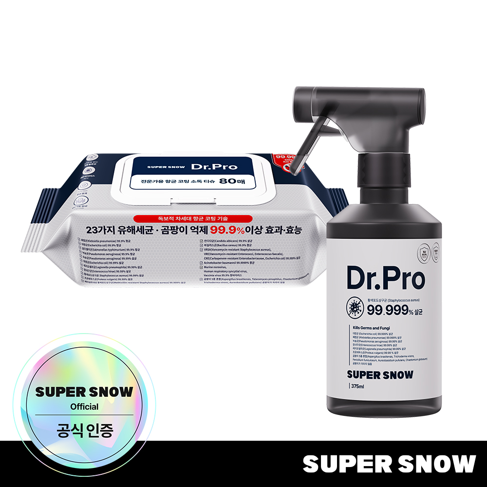 [세트] 슈퍼스노우 닥터프로 스프레이+와입스 1개입, 1개 - 상품 이미지