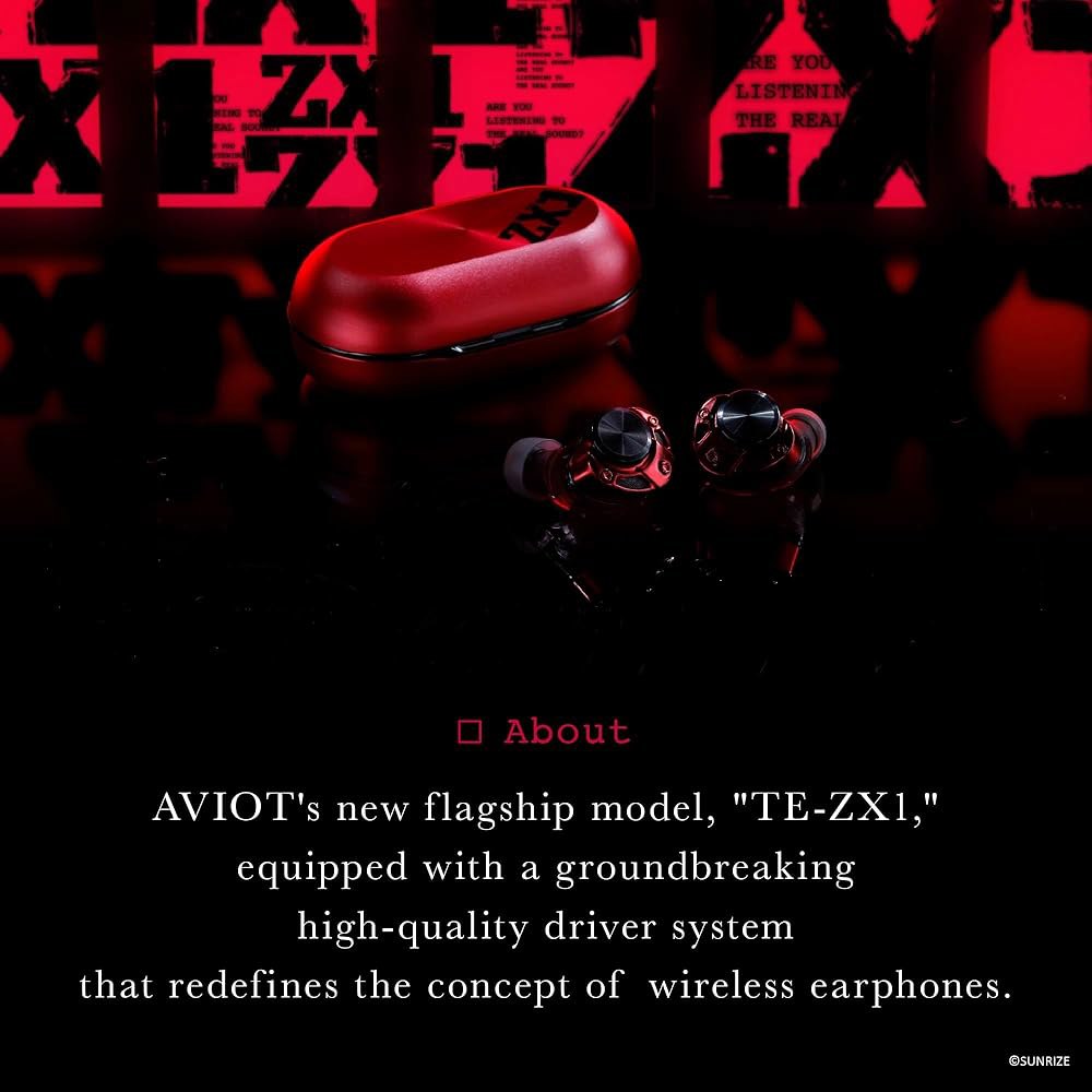 AVIOT TE-ZX1 무선 이어버드 - 5-드라이버 캔슬링, 비밥 고해상도 노이즈 오디오, (TE-ZX1-US1) 시스템, 기술, 카우보이 LDAC 방수 세계 하이브리드 최초의 - 상세 이미지 3