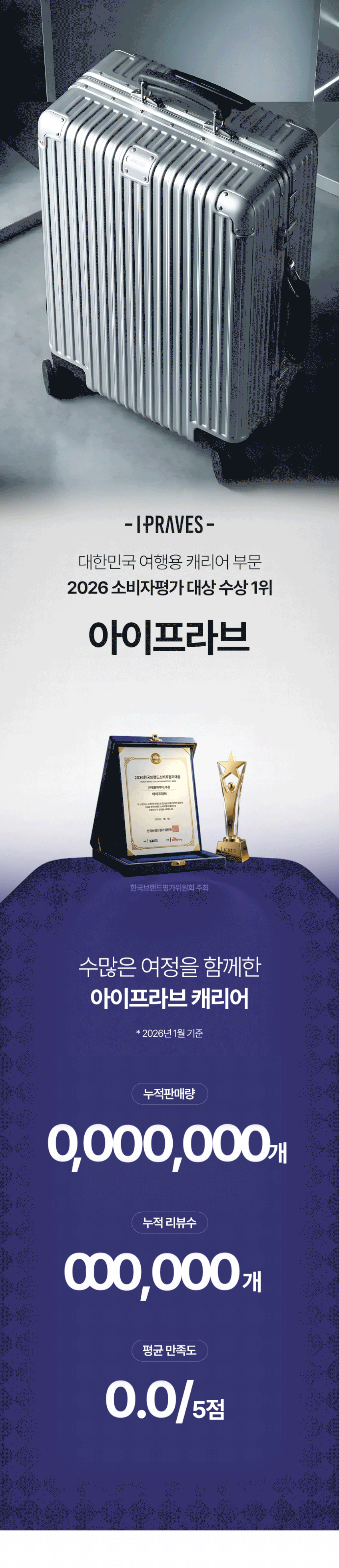 아이프라브 MK-9101 솔리도 PC 알루미늄 프레임 화물용 캐리어 59cm(24인치) 71cm(29인치) 판매처 상세 정보 이미지 2