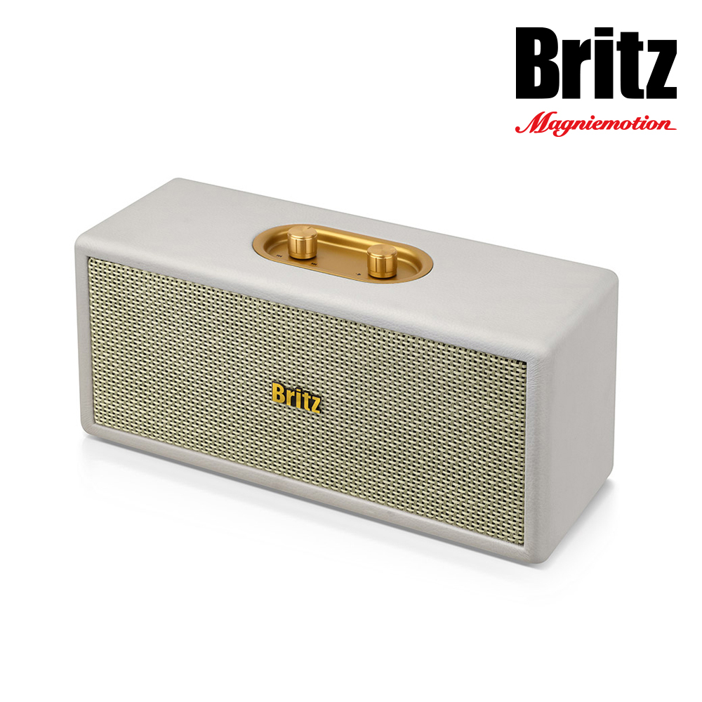 [N배송] 브리츠 BZ-TX11 무선 블루투스 스피커 레트로 탁상용 휴대용 라디오 화이트 제품 이미지