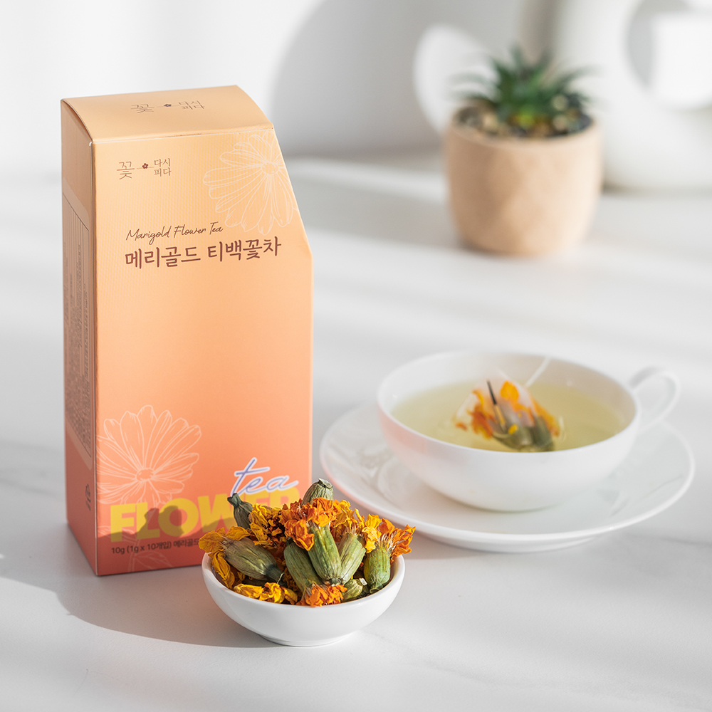 [꽃다시피다] 국내산 수제꽃차 메리골드차 티백차 - 상세 이미지 4