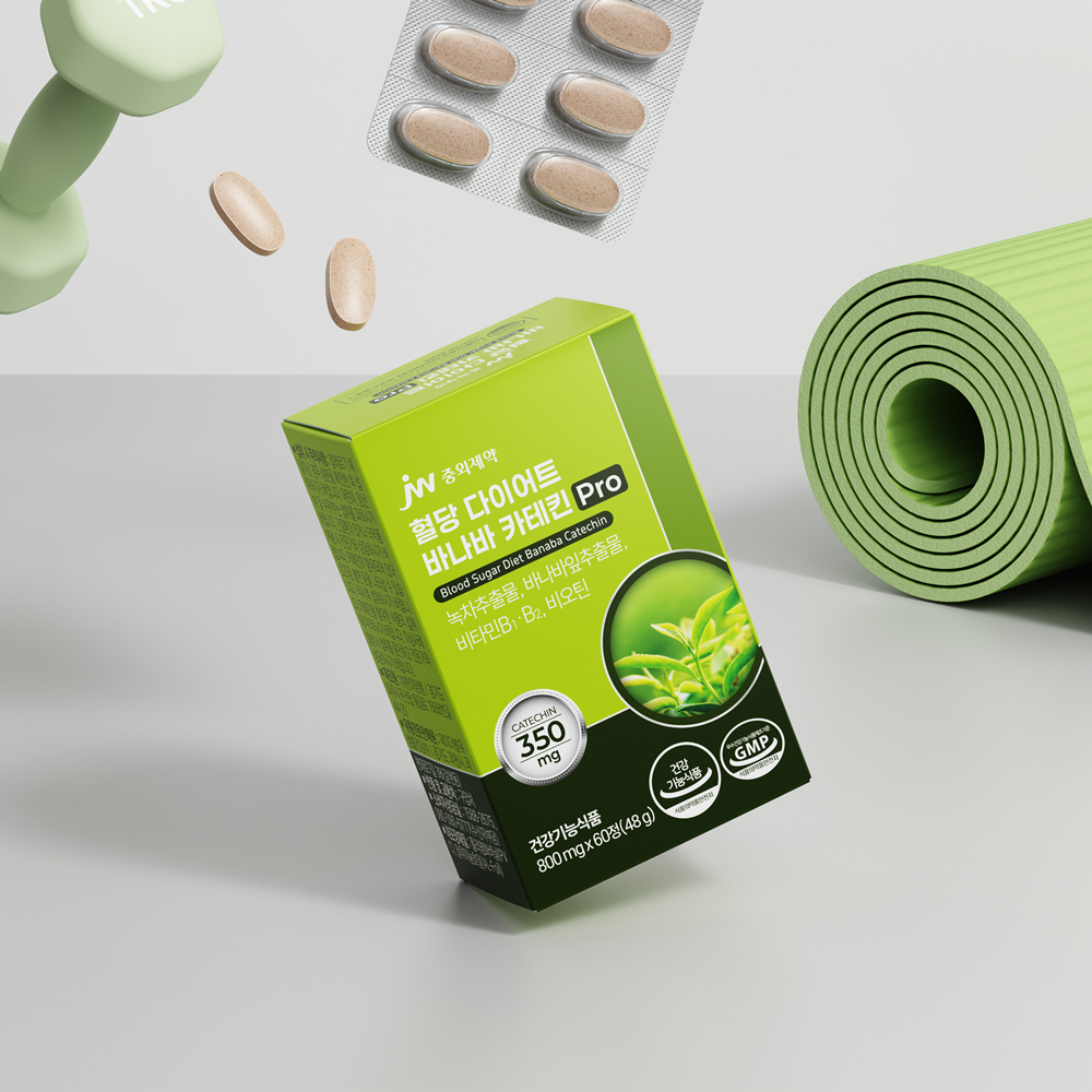 [3개월] JW중외제약 혈당 다이어트 바나바 카테킨 Pro 800mg 60정, 3개 - 상세 이미지 3