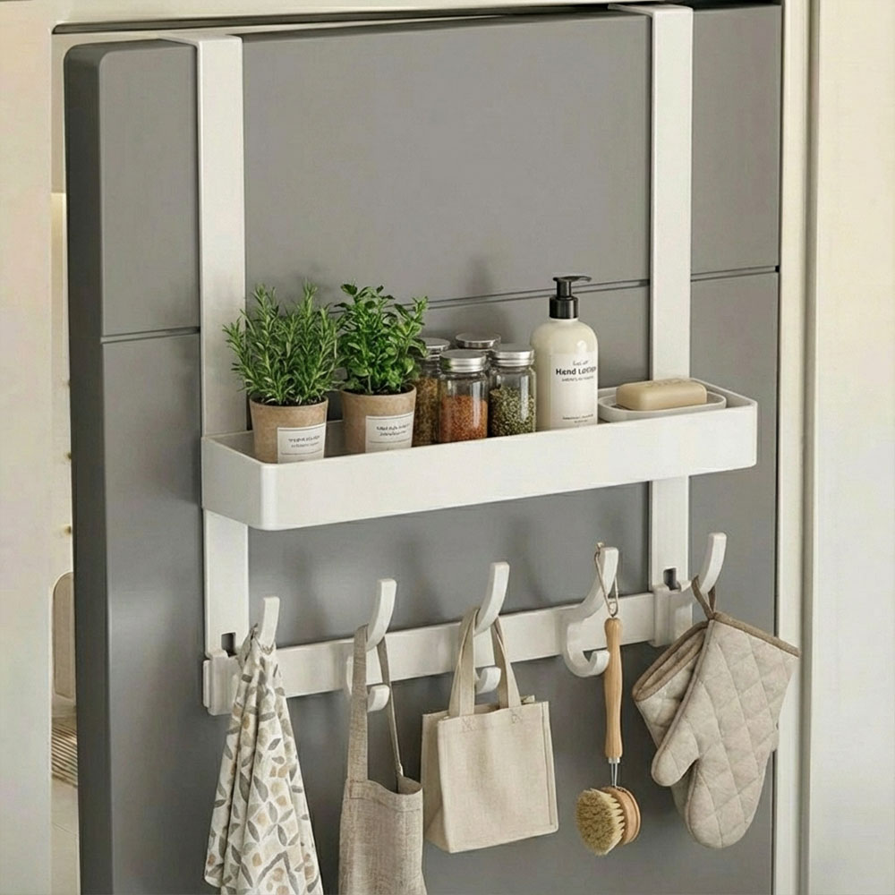 네바스 40cm 도어행거 무타공 문 걸이 벽 후크 방문 옷걸이 이미지 3