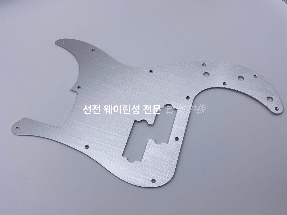 기타 스크래치 플레이트 픽가드 펜더 베이스 P 실버 - 상세 이미지 4