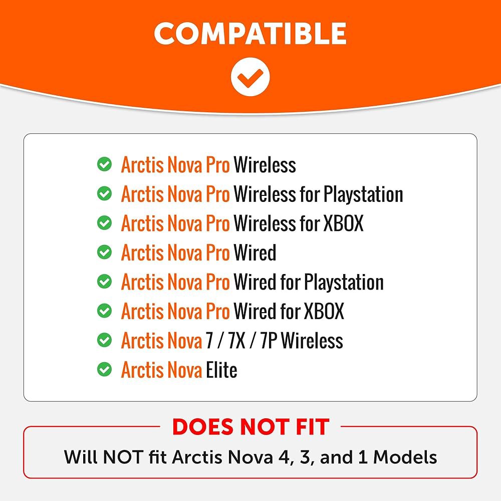 WC Arctis Nova 헤드셋용 사이드 Emerald Pro 7P에 완벽하게 제작 일치하는 Tide Wired/Nova 이어패드와 Wireless/Pro 적합 플레이트, / - 상세 이미지 2