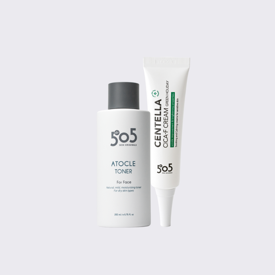 닥터505 아토클 센텔라 2종 세트(보습토너/시카크림) 세라마이드 EGF 병풀