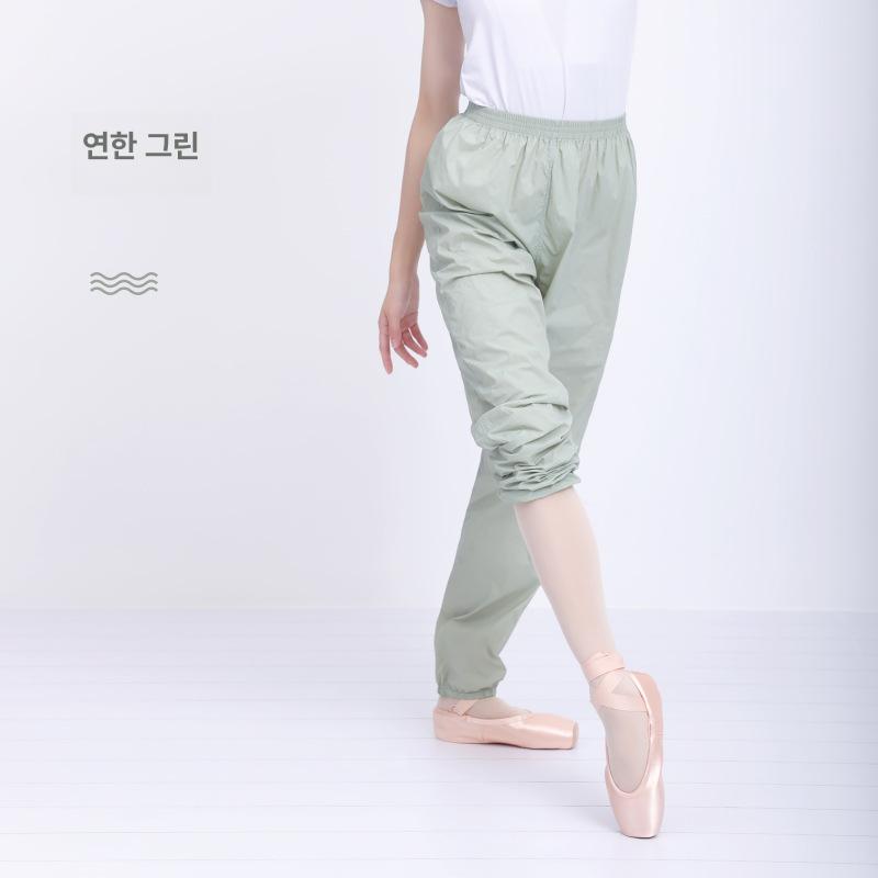 성인 발레 연습 바지 루즈핏 무용 체조 트레이닝 팬츠 미스트블루 긴바지 s 이미지 6