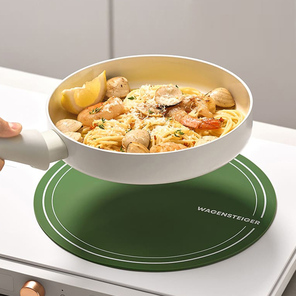바겐슈타이거 실리콘 인덕션 보호 매트 사각 패드 냄비받침 22cm, 크림 - 상세 이미지 2