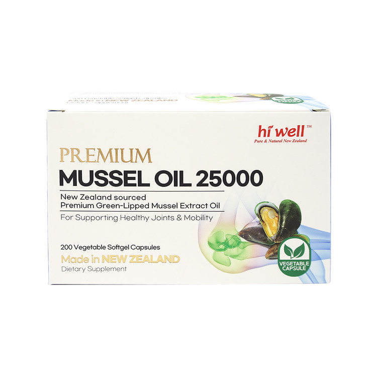 하이웰 초록홍합 25000mg 뉴질랜드 초록입 홍합 오일 관절건강 200정, 1개 - 상세 이미지 2
