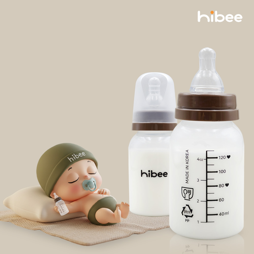 하이비 PP 에잇벤트 신생아 조리원 젖병 130ml 20P 젖꼭지포함 - 상품 이미지