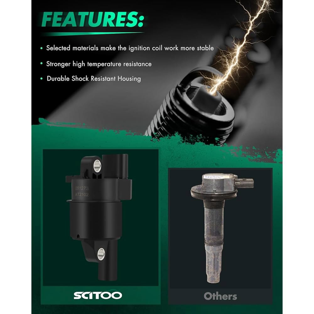 애벌랜치 1500용 5.3리터 어센더용 SCITOO 자동차 교체 점화 코일 팩 OE UF262 (6개 PCS) - 상세 이미지 2