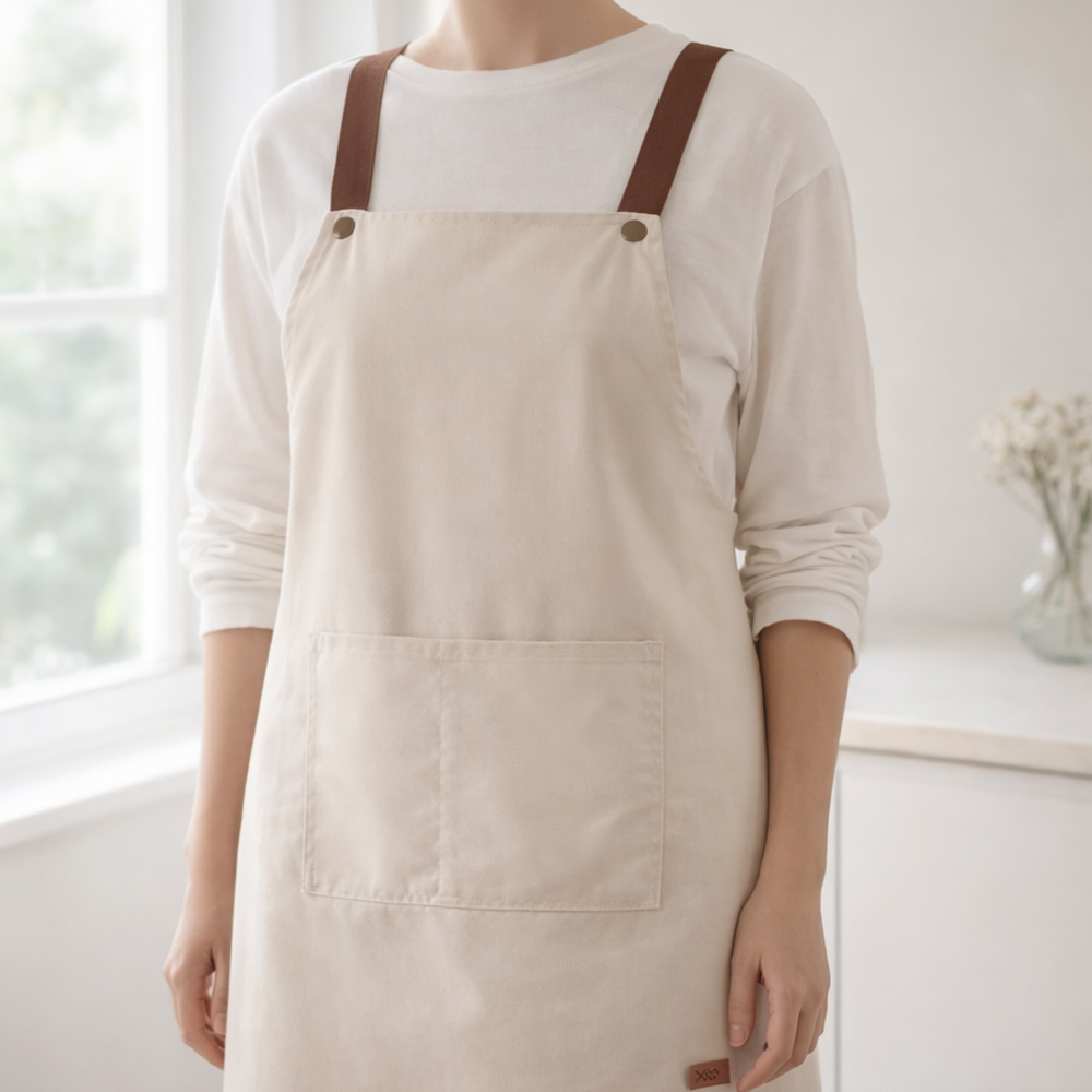 H형 방수앞치마 어린이집 보육교사 카페 미용실 미술 앞치마 블랙, 기본