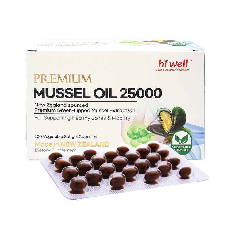하이웰 초록홍합 25000mg 뉴질랜드 초록입 홍합 오일 관절건강 200정, 1개 - 상세 이미지 3